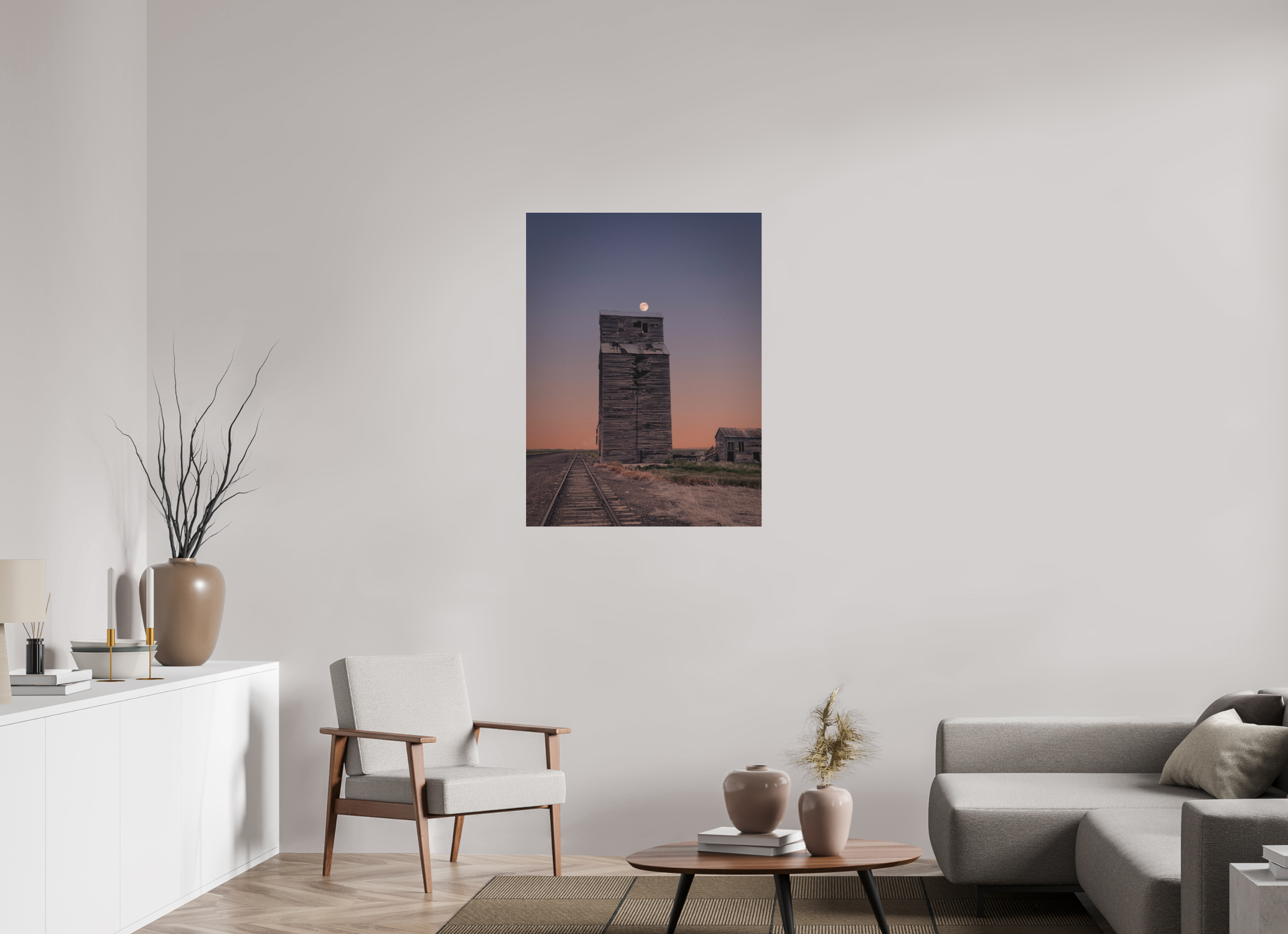 30 x 40″, Photo Print Under Acrylic Glass Pink Moon Haze
