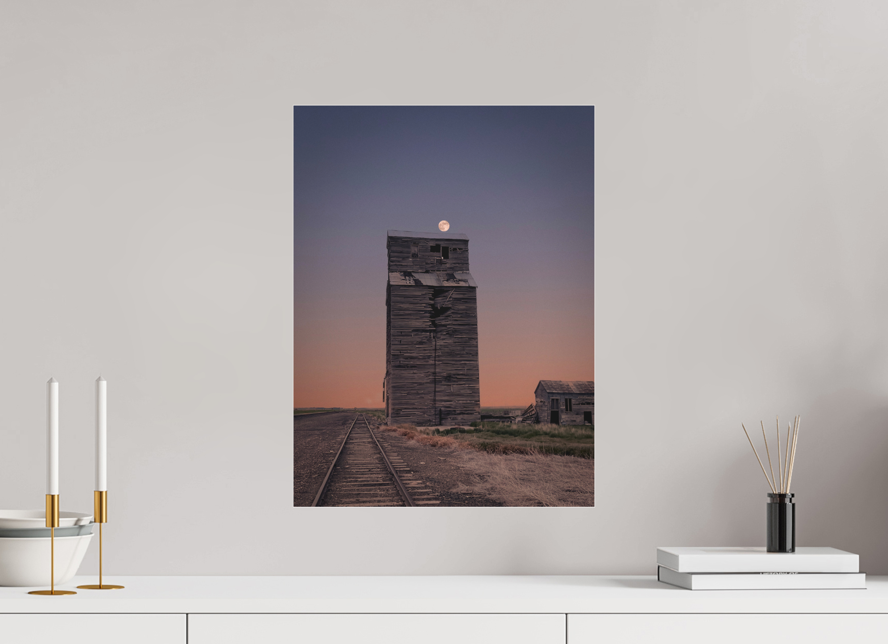 15 x 20″, Photo Print Under Acrylic Glass Pink Moon Haze