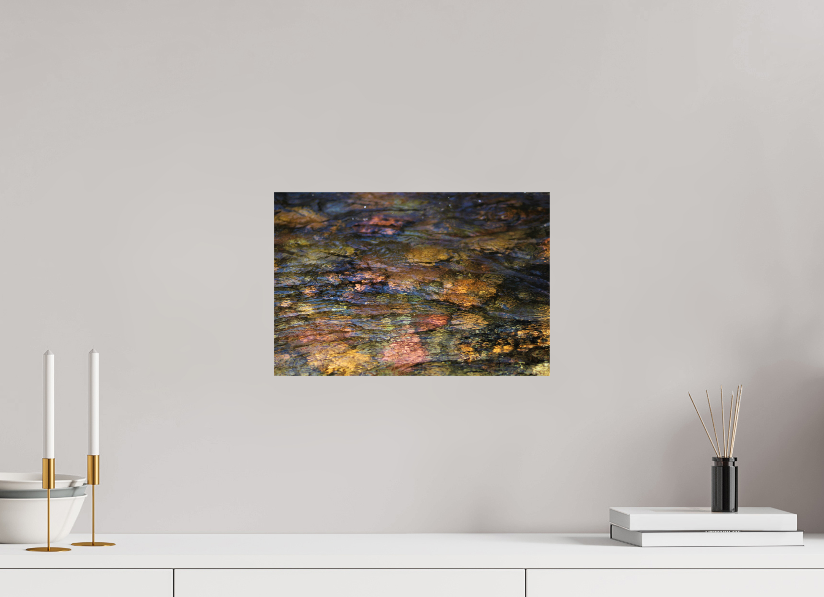 15 x 10″, Photo Print On Fuji Crystal DP II Liquid Gold: Creek Stone