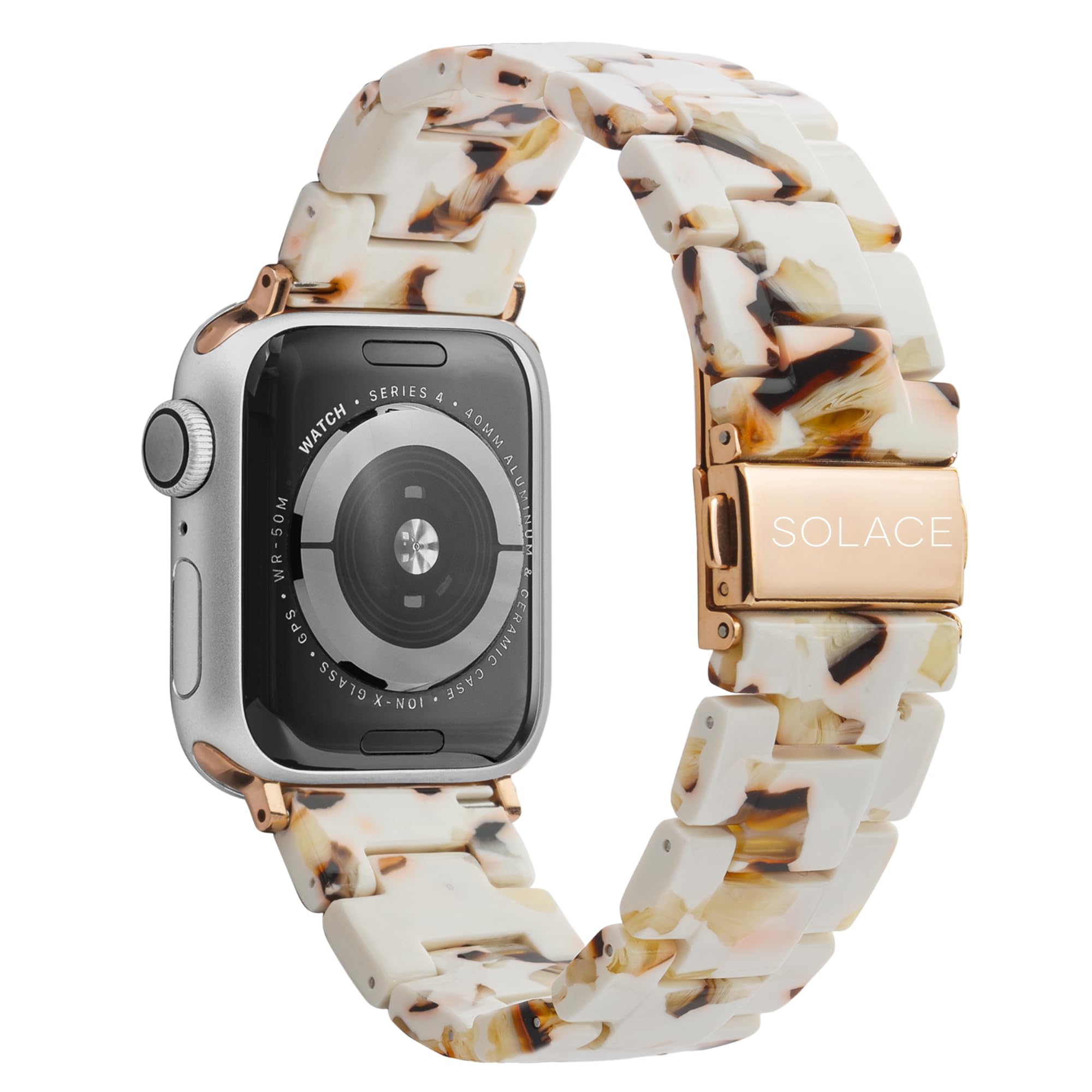 Solace Bands Lightweight Perma Watch Band - Universal Fit for Apple Watch Bands for Women & Men, iWatch Bands for 38mm 40mm 41mm 42mm 44mm 45mm 49mm Ultra, SE, Series 11 10 9 8 7 6 5-1 (Matte Solid)