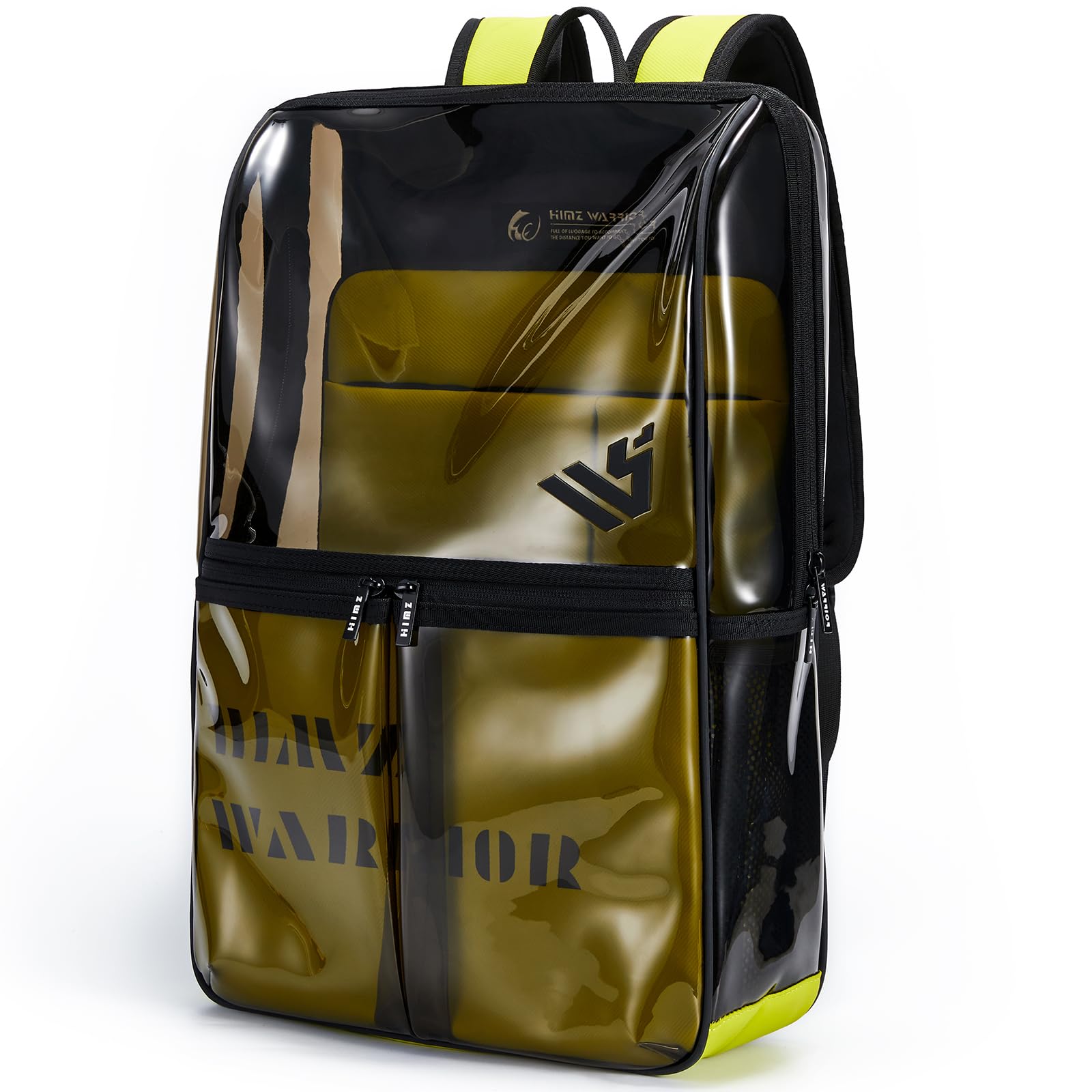 Clear Backpack Heavy Duty for Adults Men Work with Reinforced Straps, Laptop Bag for Stadium Events