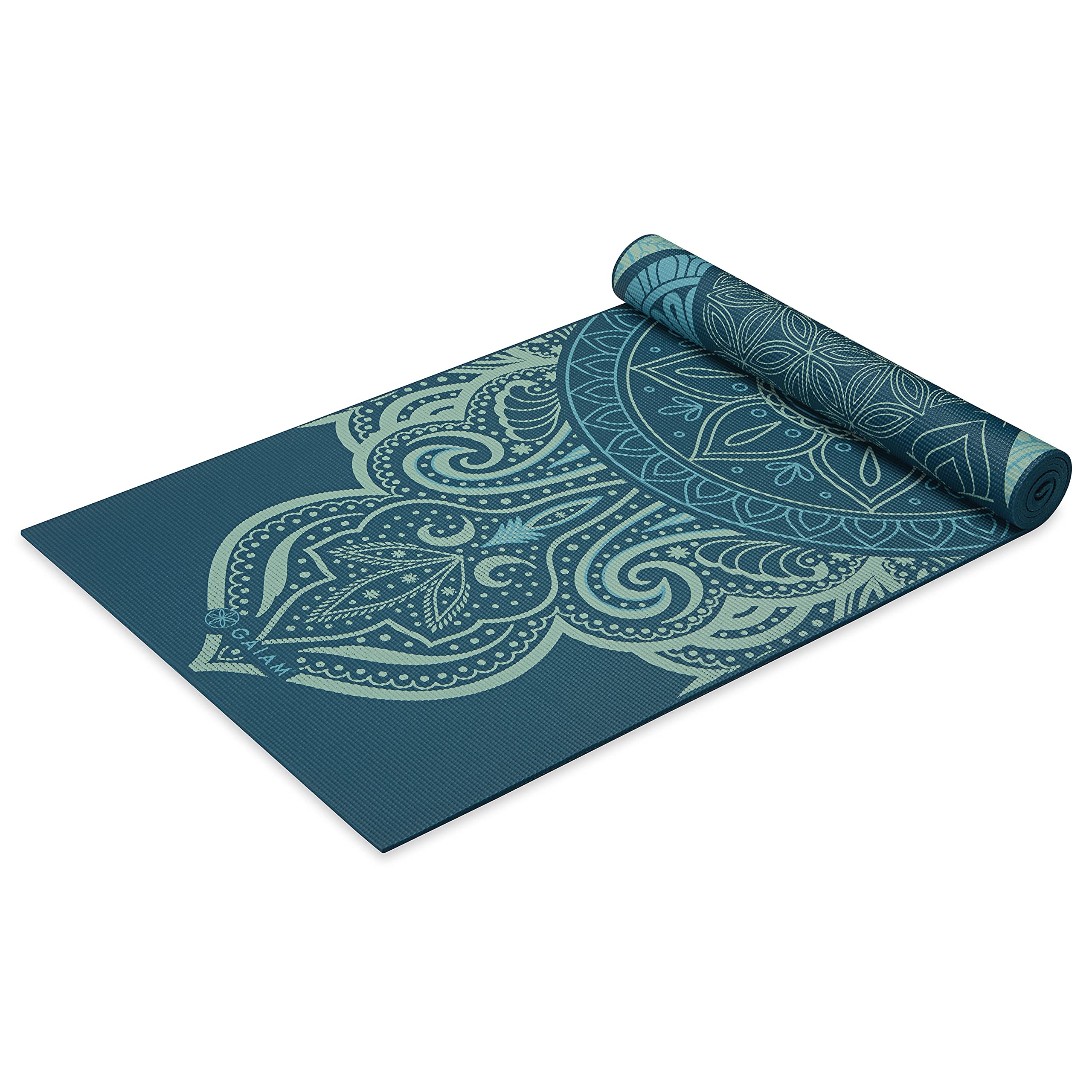 Gaiam Yoga Mat - Premium 6mm Print Reversible Extra Thick Non Slip Exercise & Fitness Mat for All Types of Yoga, Pilates & Floor Workouts (68" x 24" x 6mm Thick)