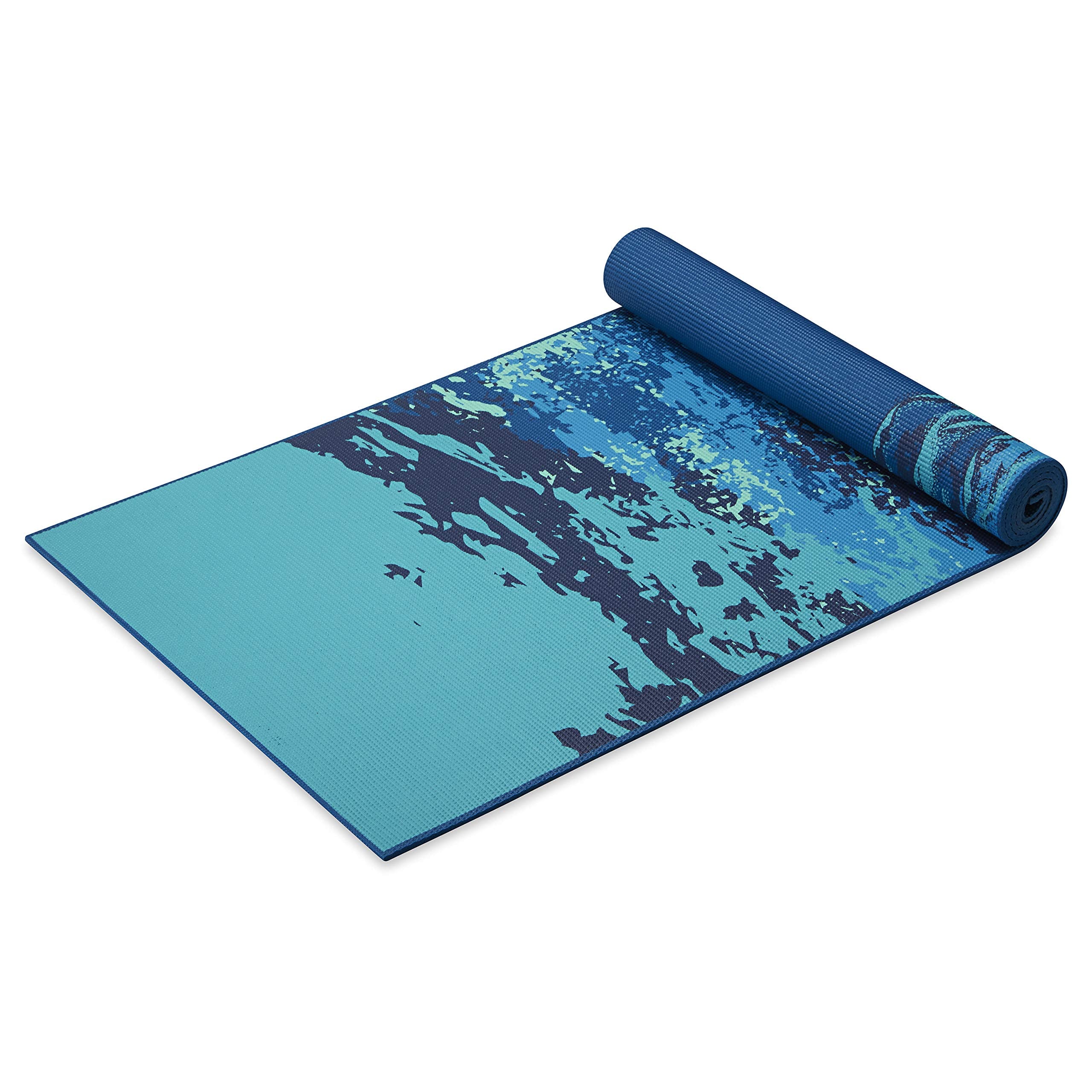 Gaiam Yoga Mat - Premium 6mm Print Reversible Extra Thick Non Slip Exercise & Fitness Mat for All Types of Yoga, Pilates & Floor Workouts (68" x 24" x 6mm Thick)