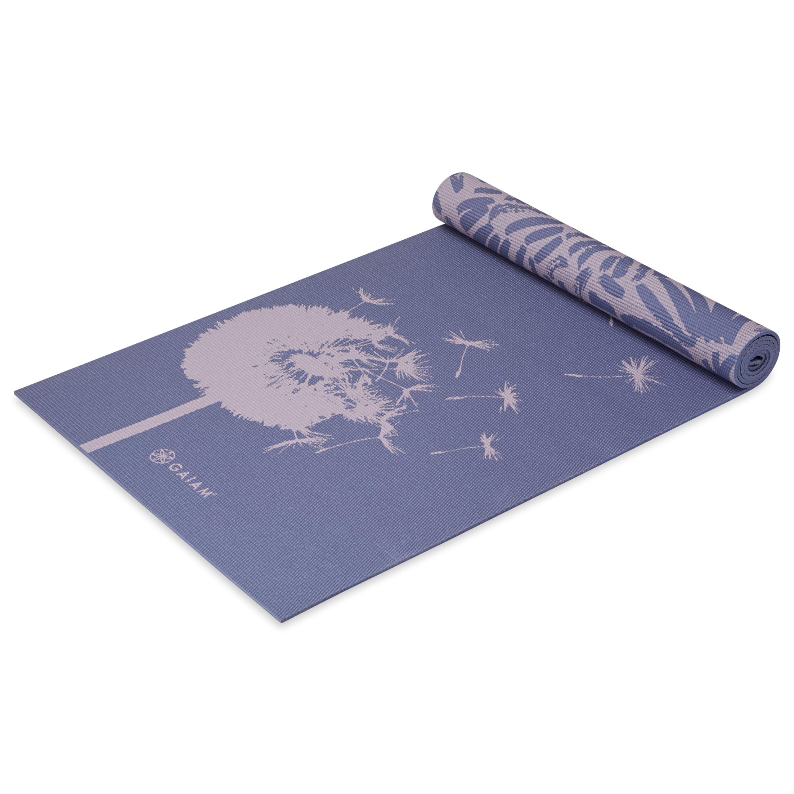 Gaiam Yoga Mat - Premium 6mm Print Reversible Extra Thick Non Slip Exercise & Fitness Mat for All Types of Yoga, Pilates & Floor Workouts (68" x 24" x 6mm Thick)