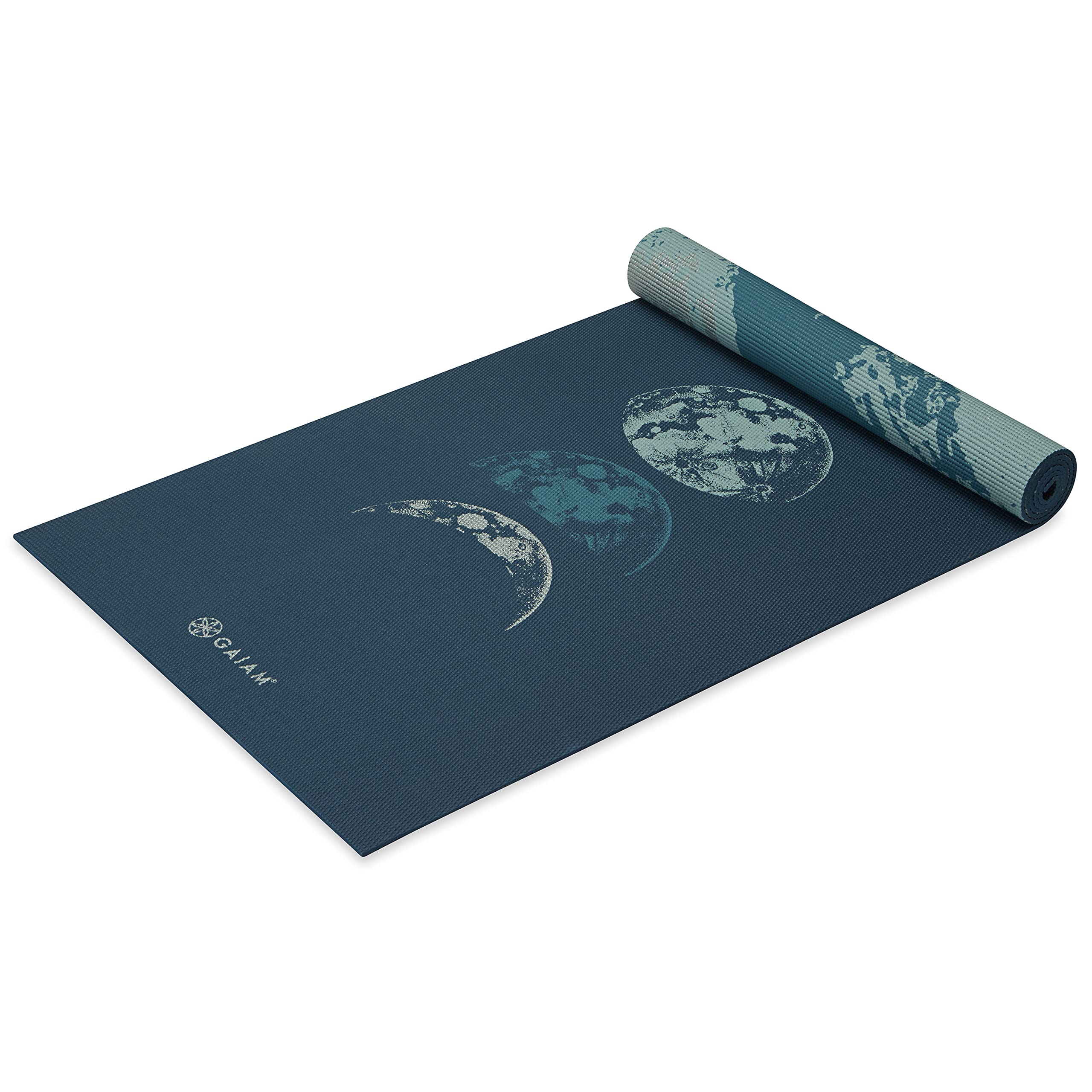 Gaiam Yoga Mat - Premium 6mm Print Reversible Extra Thick Non Slip Exercise & Fitness Mat for All Types of Yoga, Pilates & Floor Workouts (68" x 24" x 6mm Thick)