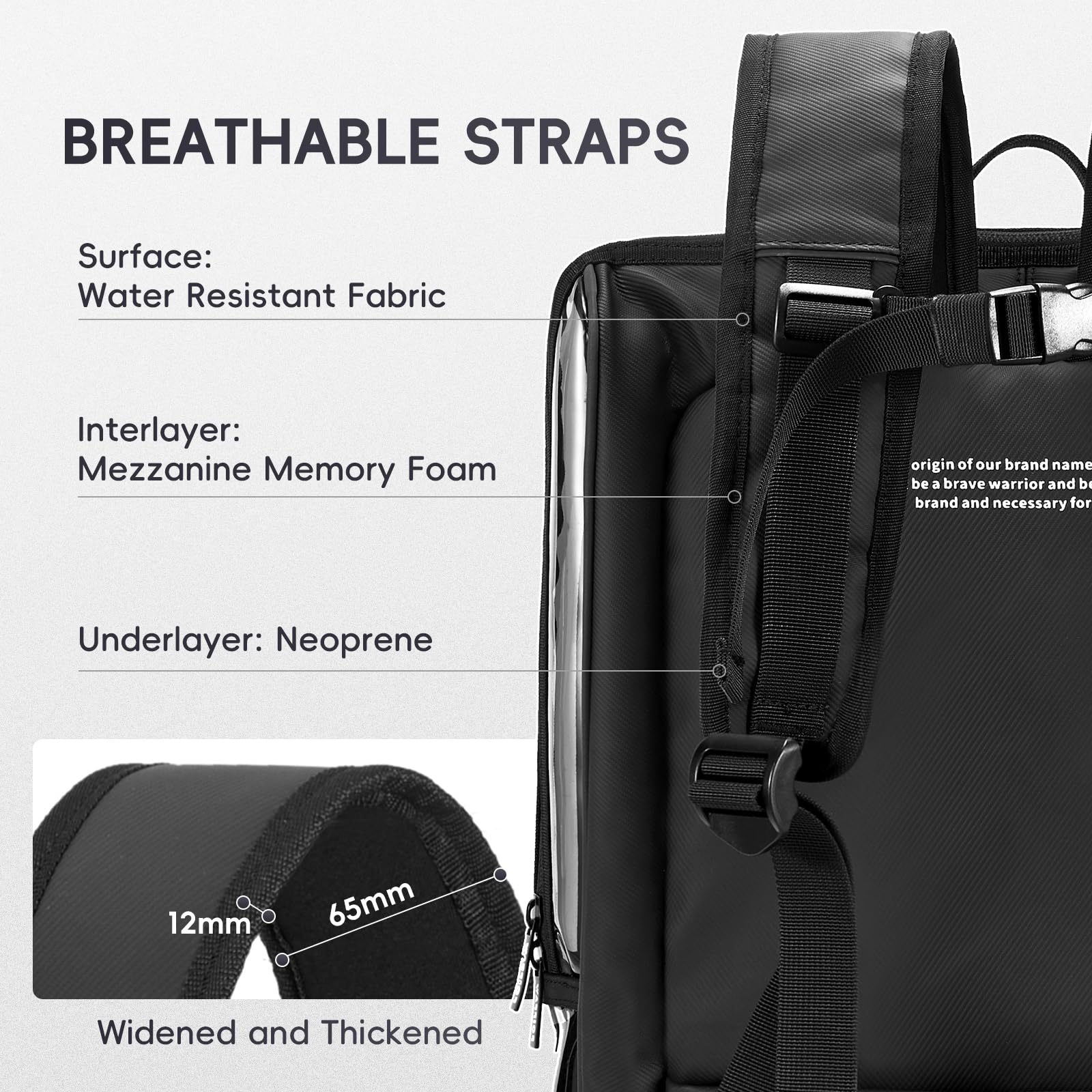 Clear Backpack Heavy Duty for Adults Men Work with Reinforced Straps, Laptop Bag for Stadium Events