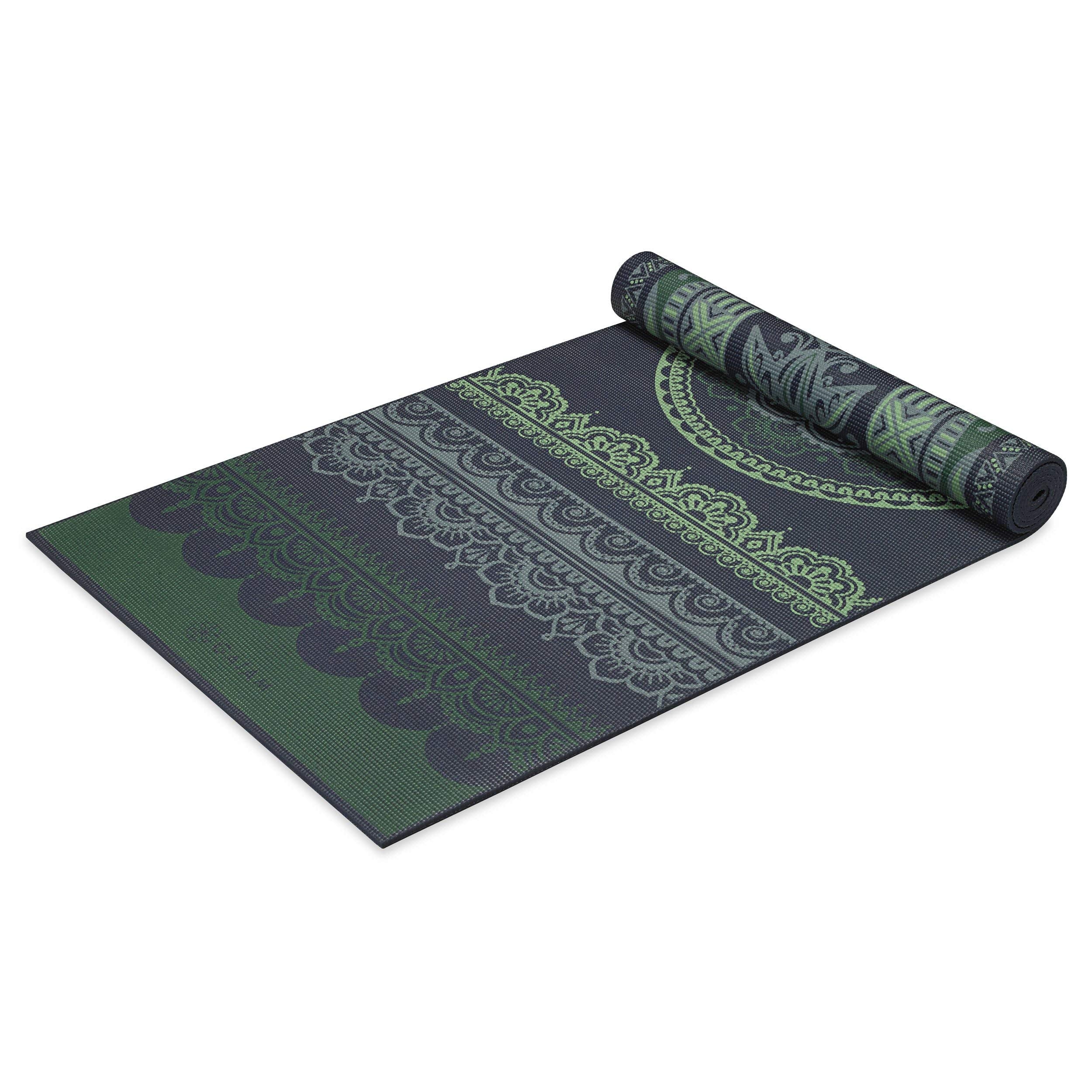 Gaiam Yoga Mat - Premium 6mm Print Reversible Extra Thick Non Slip Exercise & Fitness Mat for All Types of Yoga, Pilates & Floor Workouts (68" x 24" x 6mm Thick)