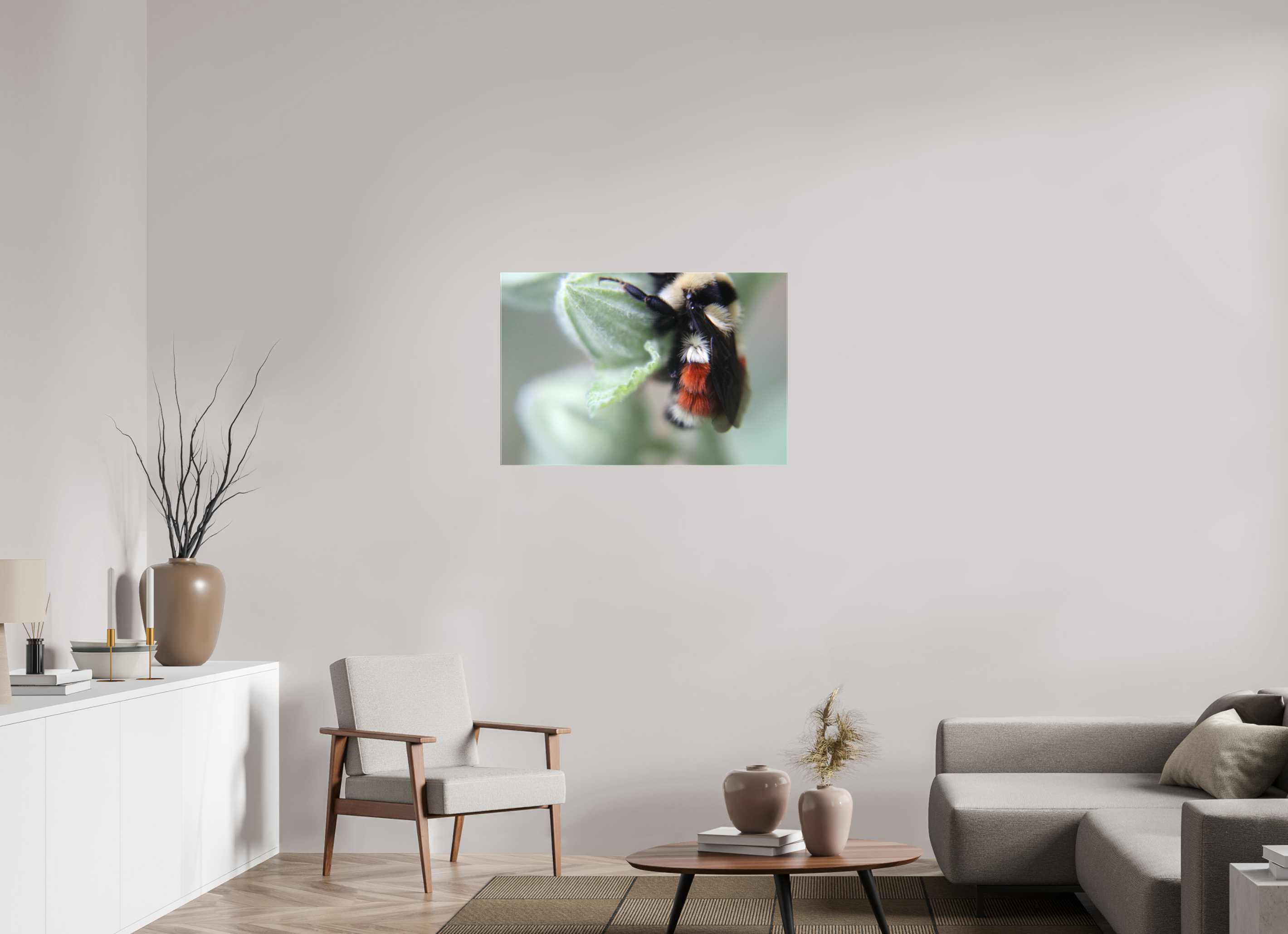 36 x 24″, Gloss Canvas The Busy One: Bumblebee Macro Fine Art Print